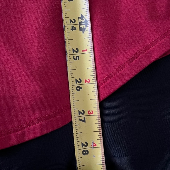 DKNY Scooped Neck Red Top - Size L - Picture 9 of 10